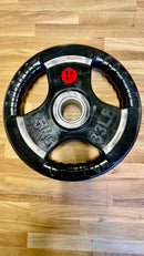 Full Set Of Rubber Coated Cast Iron Weight Plates (2.5kg–25kg, Pairs)