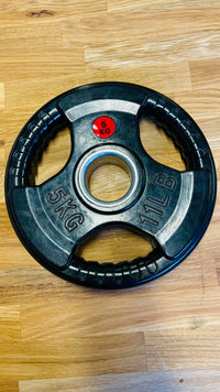Full Set Of Rubber Coated Cast Iron Weight Plates (2.5kg–25kg, Pairs)